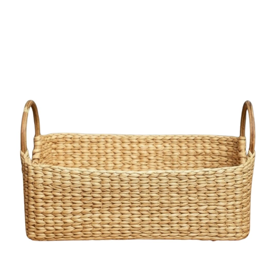Kauna Basket with Cane Handles for Stylish Storage 006